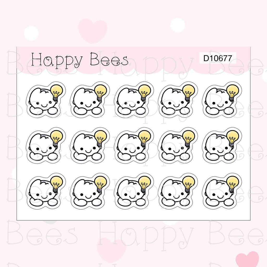 Positive Thought Doodles - Cute Emotion Planner Stickers D10677
