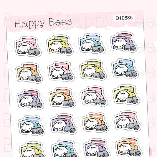 Catnap Doodles - Cute Sleep Rest Planner Stickers D10685