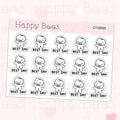 Best Day Doodles - Cute Emotion Self Care Planner Stickers D10699