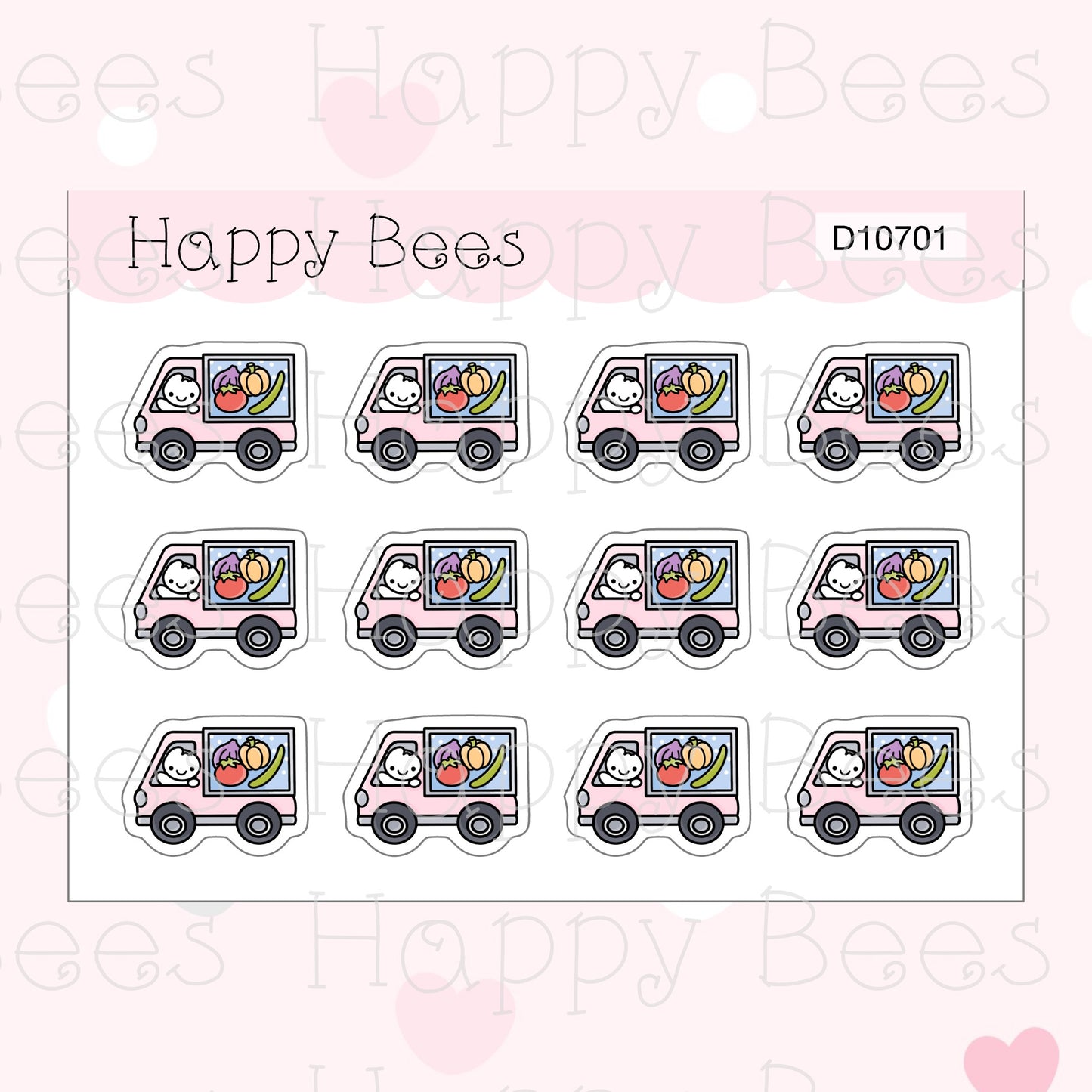 Grocery Delivery Doodles - Cute Online Shopping Chores Planner Stickers D10701