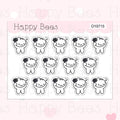 So Confused Doodles - Cute Annoyed Upset Mood Planner Stickers D10715