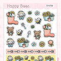 Gardening Washi & Deco Sheet - Cute Doodles Journal Planner Stickers D10732