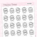 Devastated Doodles - Cute Ruin Mood Self Care Planner Stickers D10748