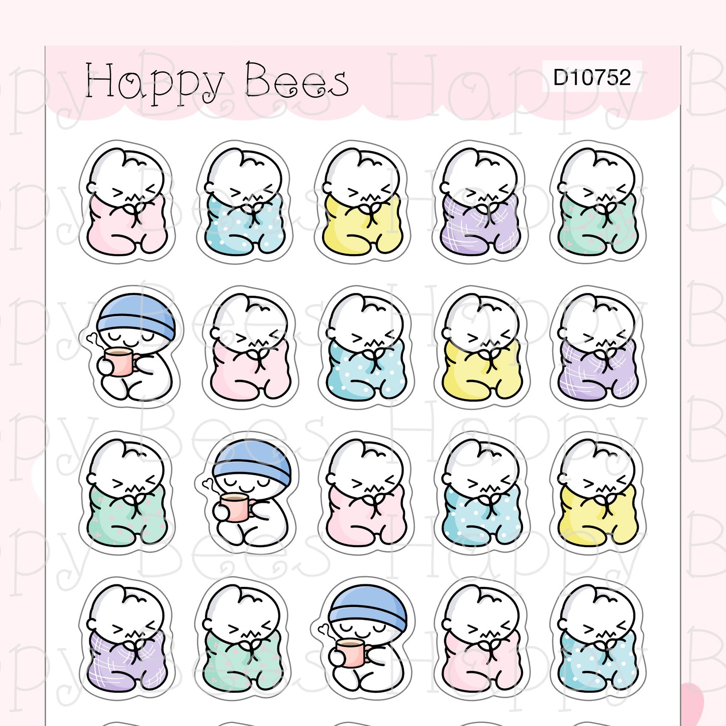 It's so Cold Doodles - Cute Weather Fall Winter Planner Stickers D10752