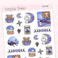 Celestial Deco Sheet - Cute Doodles Journal Planner Stickers D10758