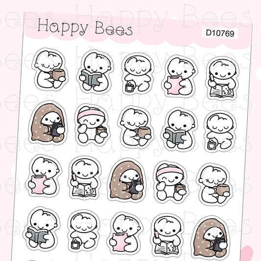 Midnight Doodles - Cute Deco Planner Stickers D10769