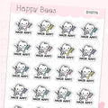 Hair Appointment Doodles - Cute Self Care Planner Stickers D10775
