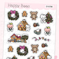 Merry & Bright Doodles - Cute Christmas Planner Stickers D10786