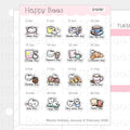 Wacky Holiday Doodles / January to June 2026 - Cute Journal Planner Stickers D10787-789