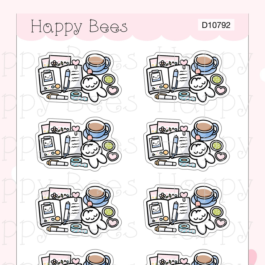 Planning Desk - Cute Journaling Hobonichi Cousin Planner Stickers D10792