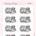 Planning Desk - Cute Journaling Hobonichi Cousin Planner Stickers D10792