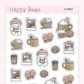 Cozy Winter Deco Sheet - Cute Doodles Journal Planner Stickers D10807