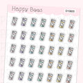 Pill Bottle Doodles - Cute Prescription Sick Self Care Planner Stickers D10820