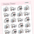 Binge Watch Doodles - Cute Tv Program Television Planner Stickers D10824