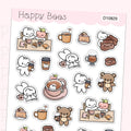 Coffee Lovers Deco Sheet - Cute Doodles Journal Planner Stickers D10829