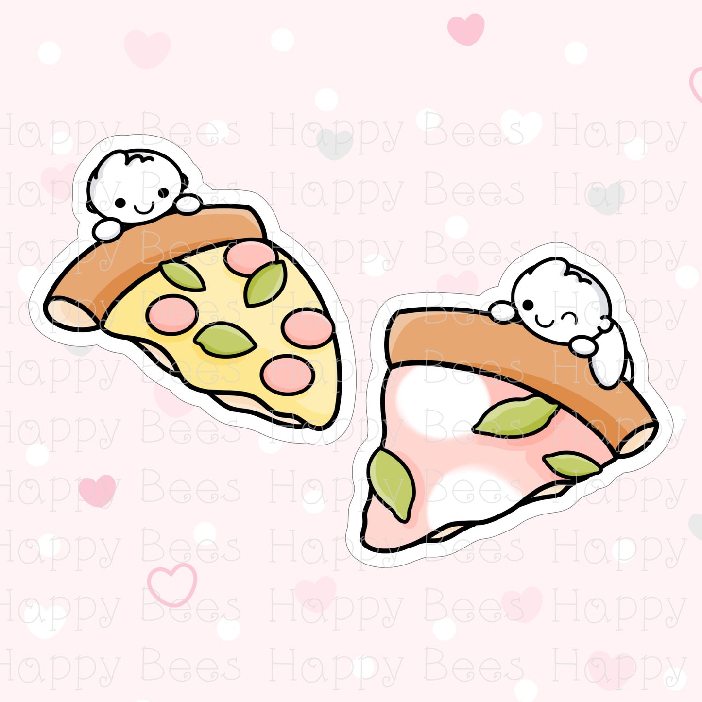 Pizza Die Cut Doodles - Cute Bullet Journal Planner Stickers DC10015