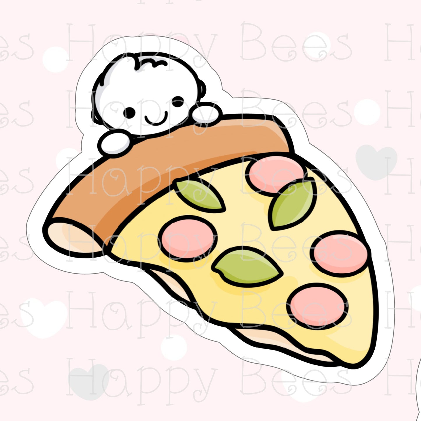 Pizza Die Cut Doodles - Cute Bullet Journal Planner Stickers DC10015