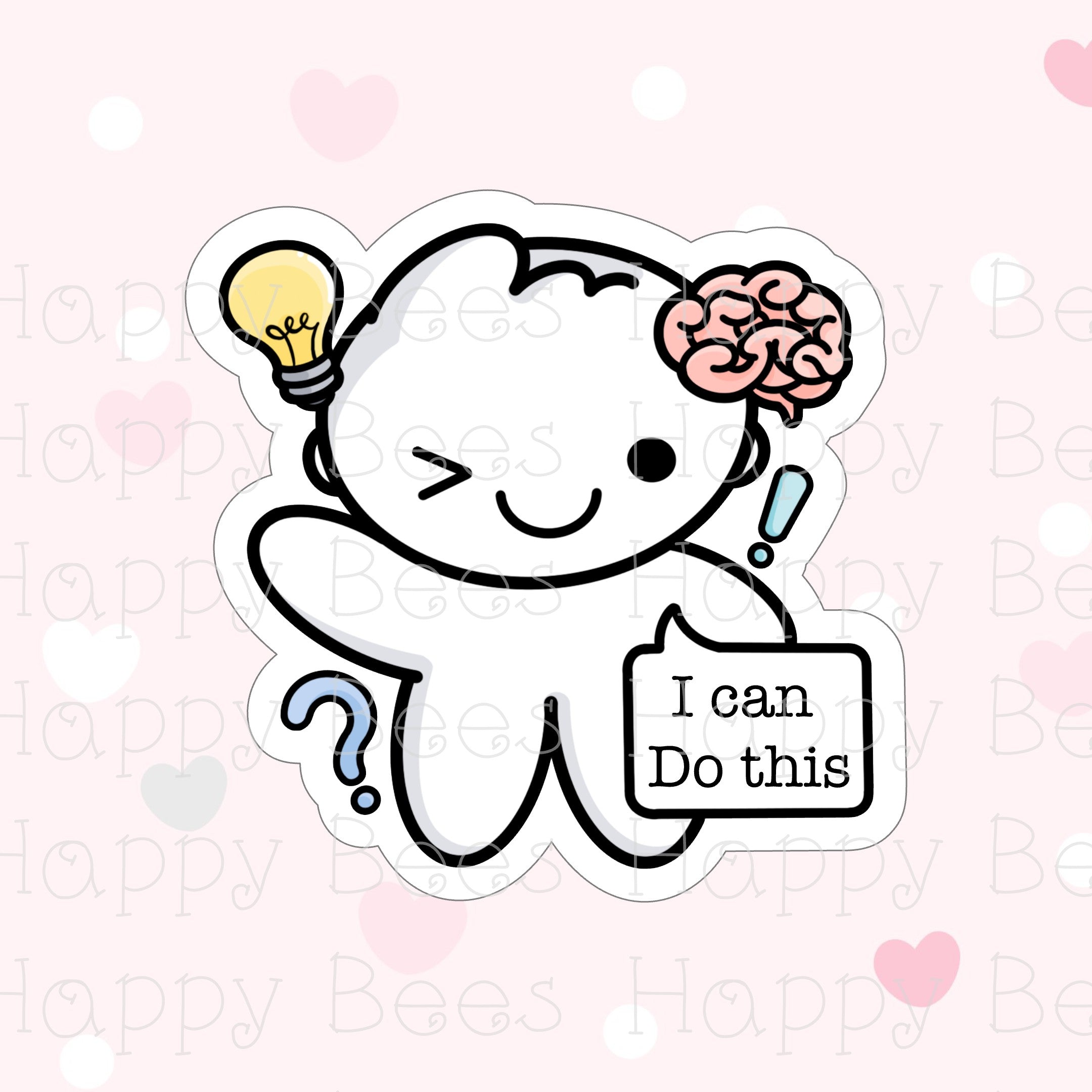Daily Affirmation Die Cut Doodles - Cute Bullet Journal Planner Stickers DC10023