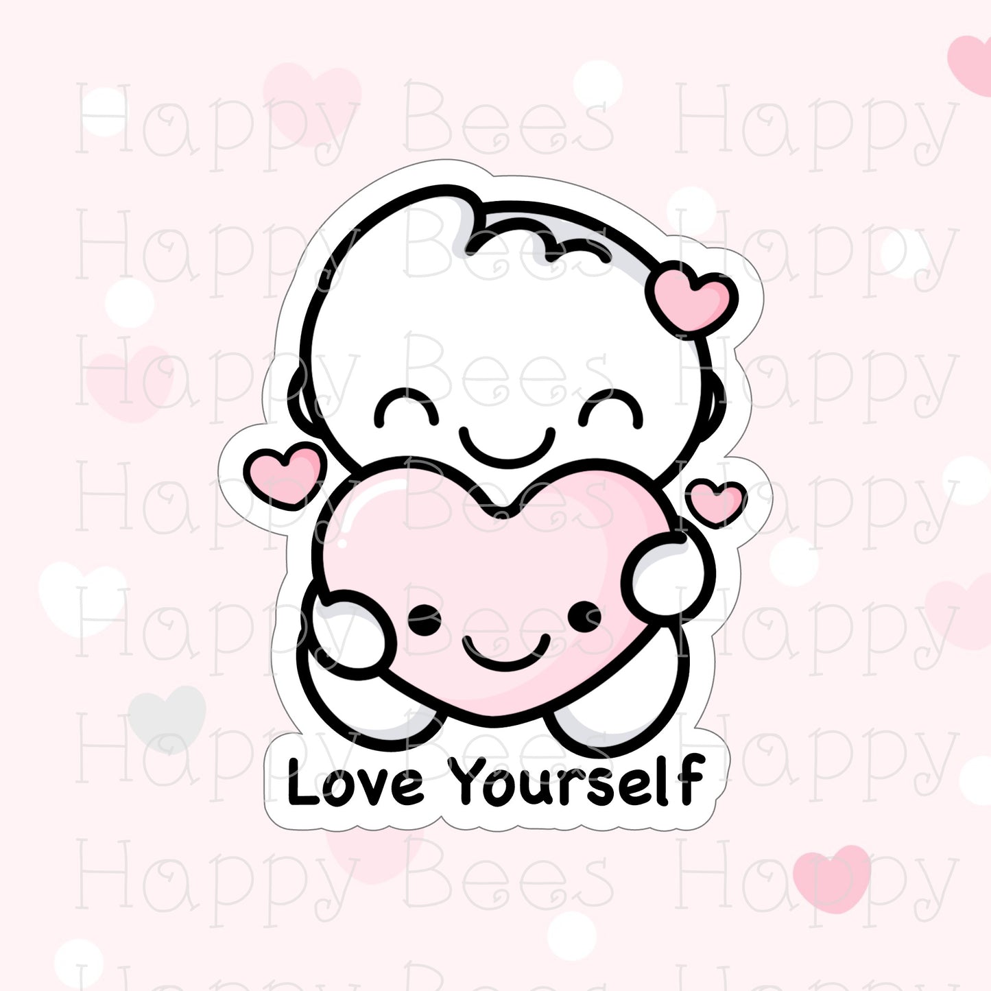 Love Yourself Die Cut - Cute Self Care Doodles Bullet Journal Planner Stickers DC10038