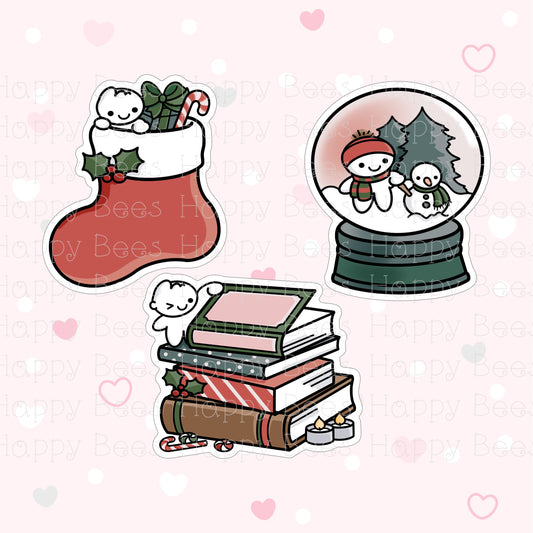 Christmas Die Cuts - Cute Festive Doodles Bullet Journal Planner Stickers DC10049