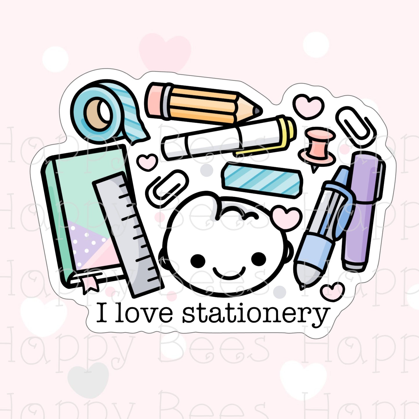 Stationery Die Cut Doodles - Cute Bullet Journal Planner Stickers DC10050