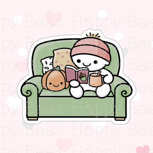 Autumn Reading / Planning Die Cut Doodles - Cute Bullet Journal Planner Stickers DC10064