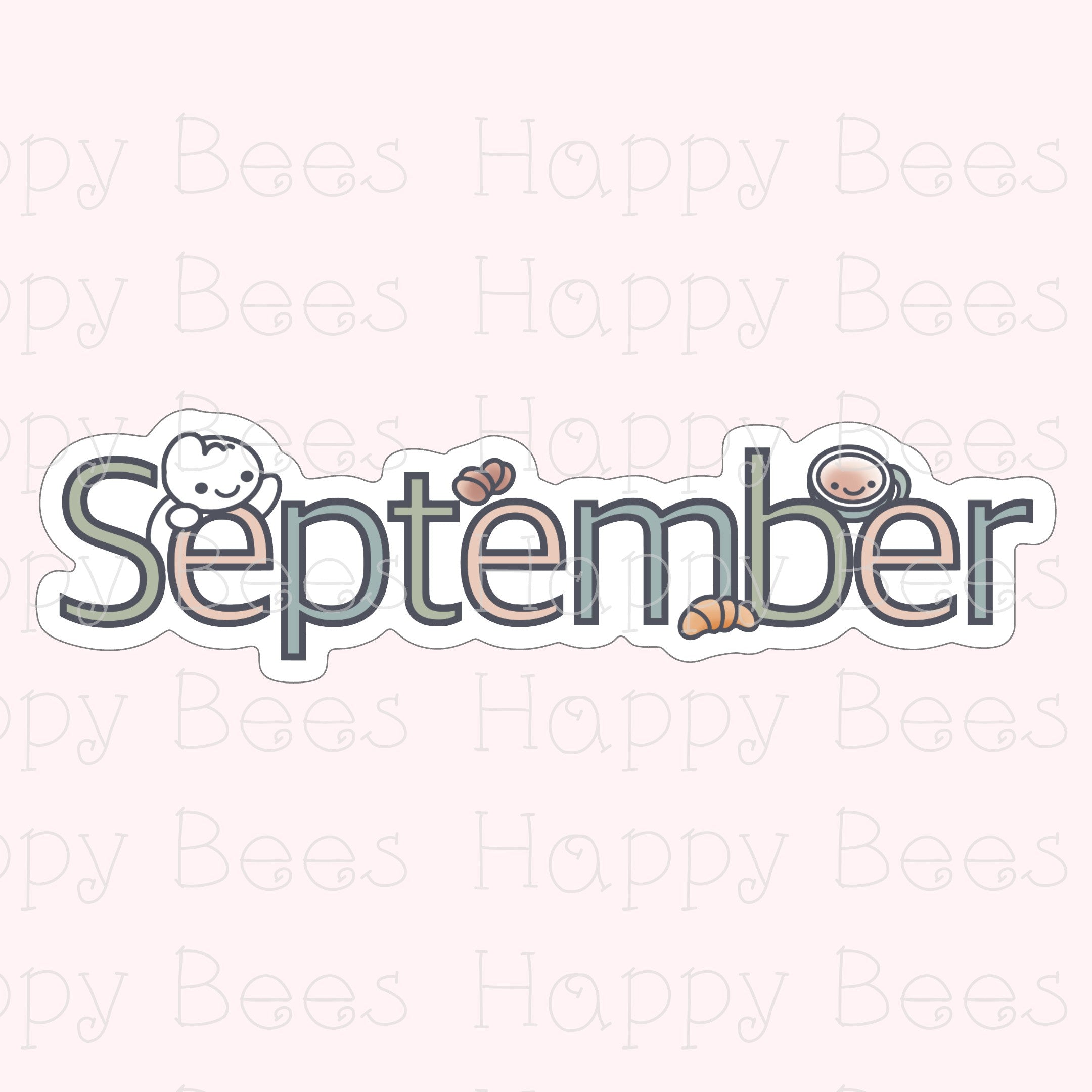 Months Die Cut Doodles Vol. 3 - Cute Bullet Journal Planner Stickers DC10073