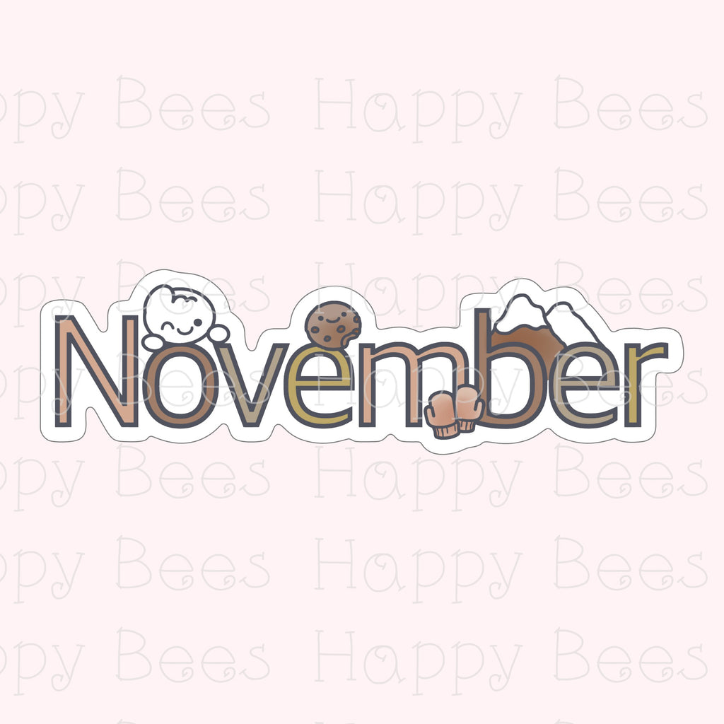 Months Die Cut Doodles Vol. 3 - Cute Bullet Journal Planner Stickers DC10073