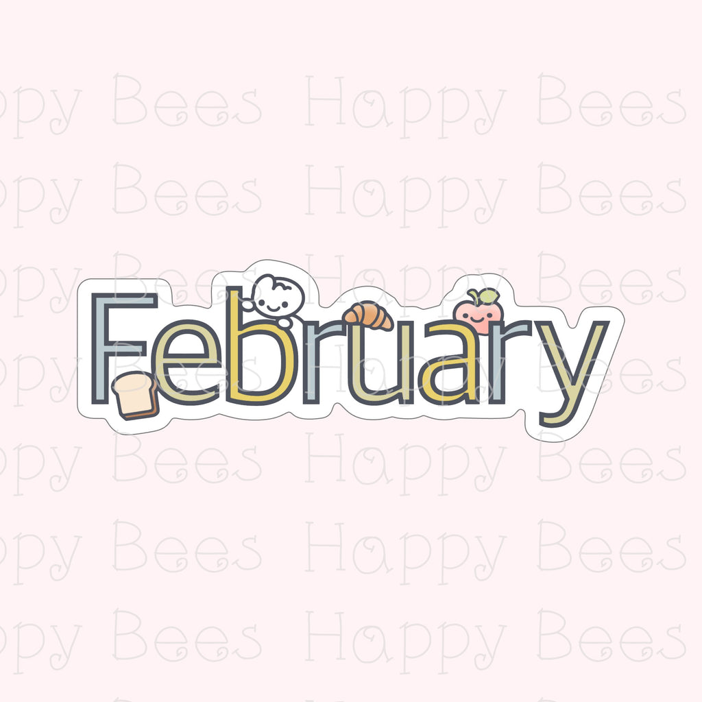 Months Die Cut Doodles Vol. 3 - Cute Bullet Journal Planner Stickers DC10073