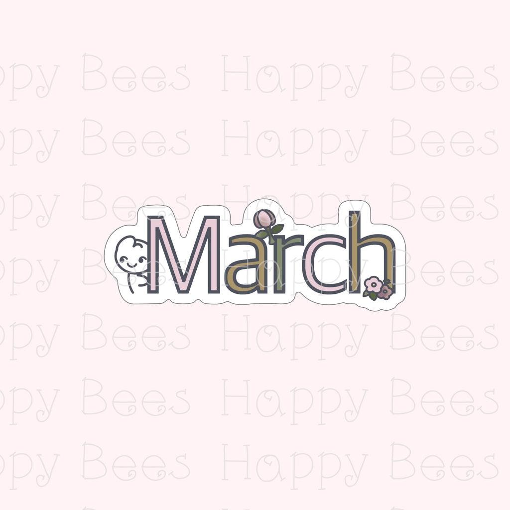 Months Die Cut Doodles Vol. 3 - Cute Bullet Journal Planner Stickers DC10073