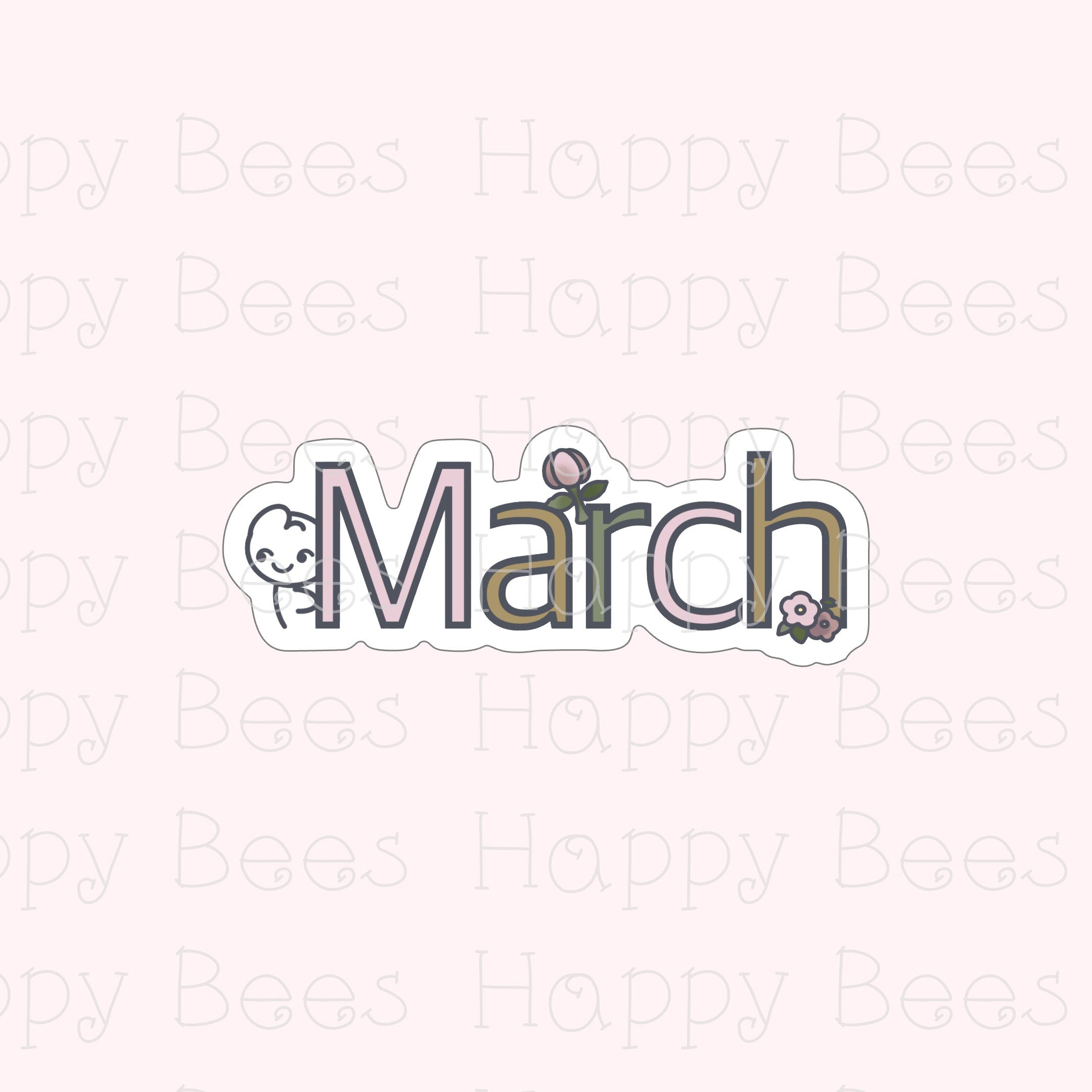 Months Die Cut Doodles Vol. 3 - Cute Bullet Journal Planner Stickers DC10073