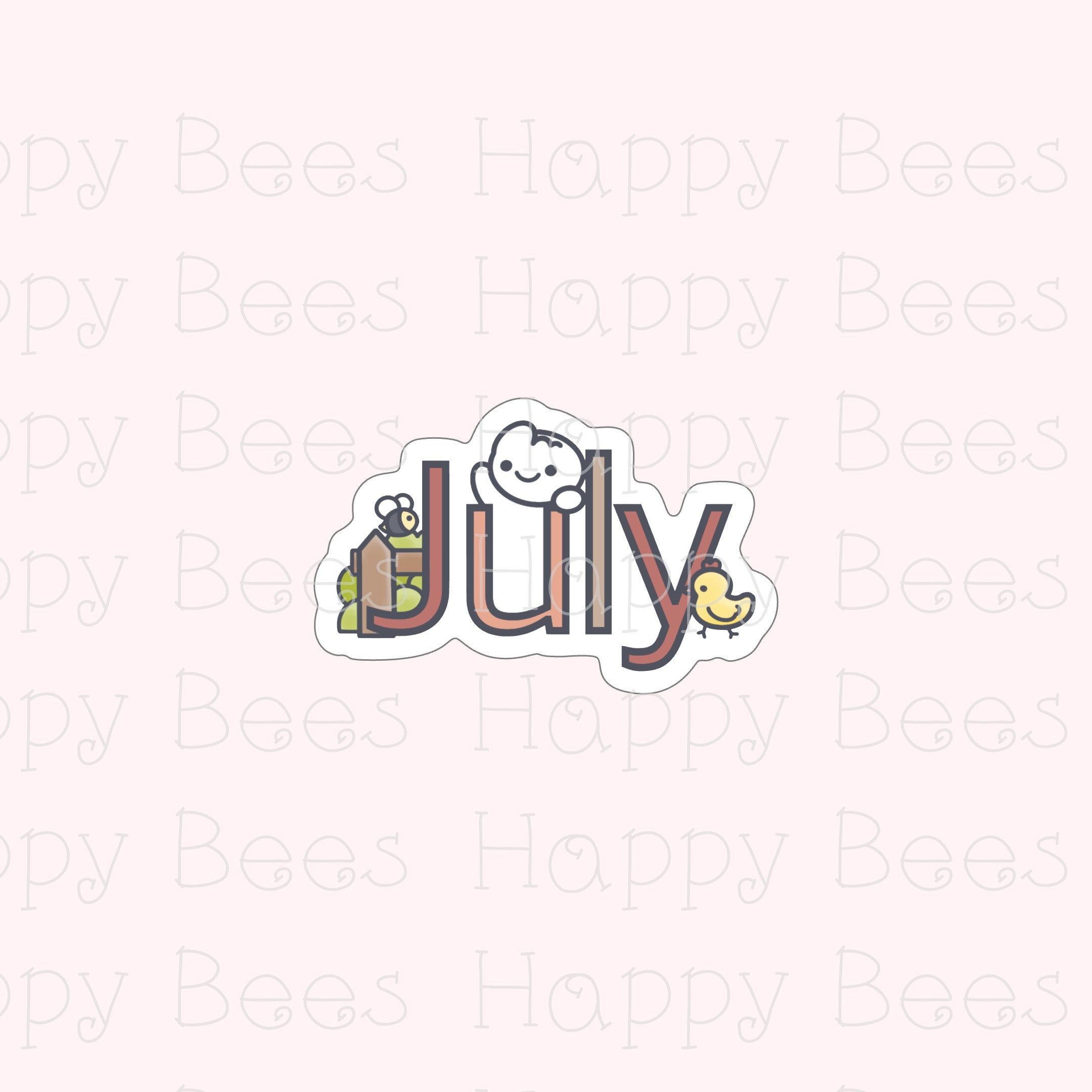 Months Die Cut Doodles Vol. 3 - Cute Bullet Journal Planner Stickers DC10073