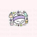 Skincare Routine Die Cut - Cute Doodles Bullet Journal Planner Stickers DC10074