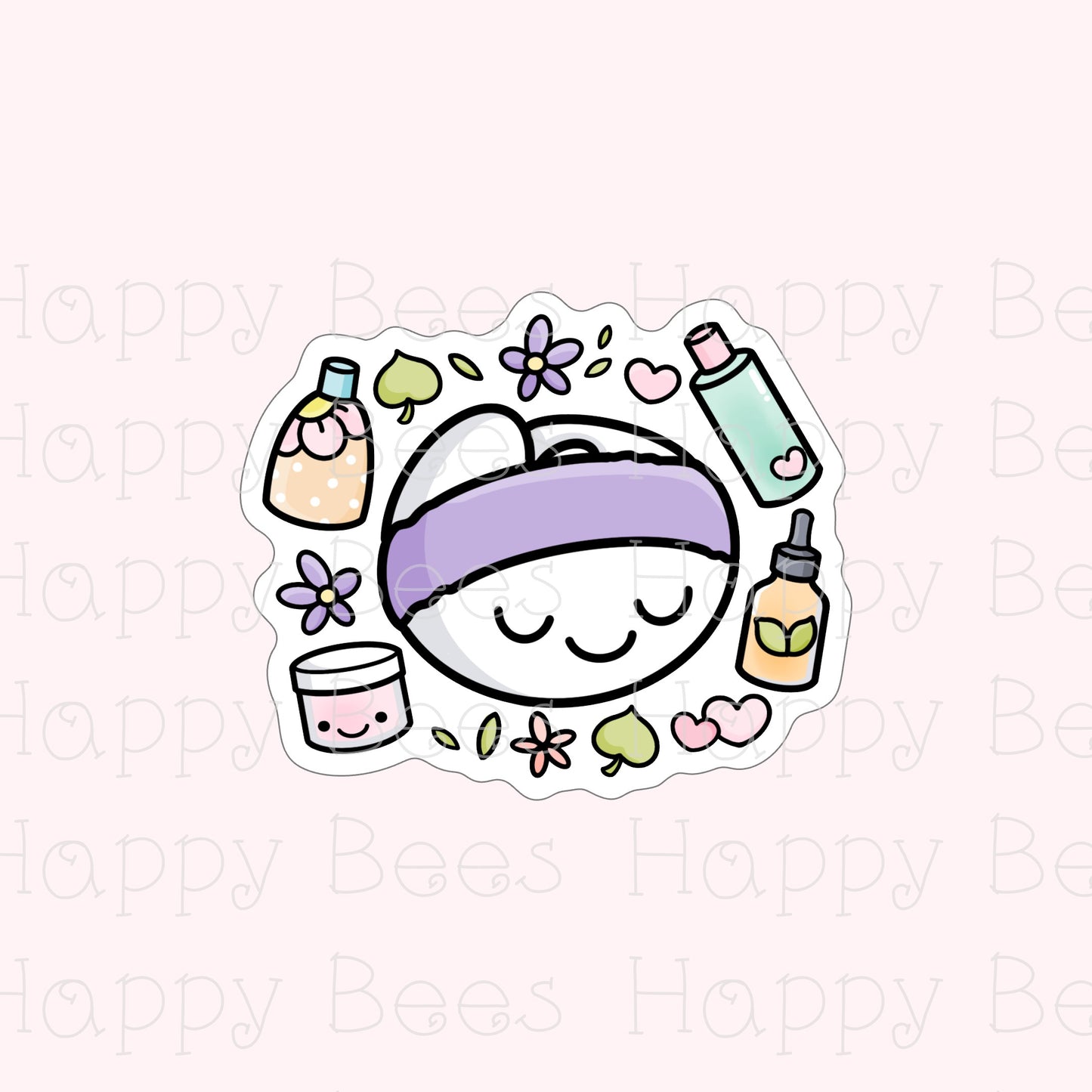 Skincare Routine Die Cut - Cute Doodles Bullet Journal Planner Stickers DC10074