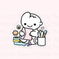 Planner Girl Die Cut Doodles - Cute Bullet Journal Planner Stickers DC10075