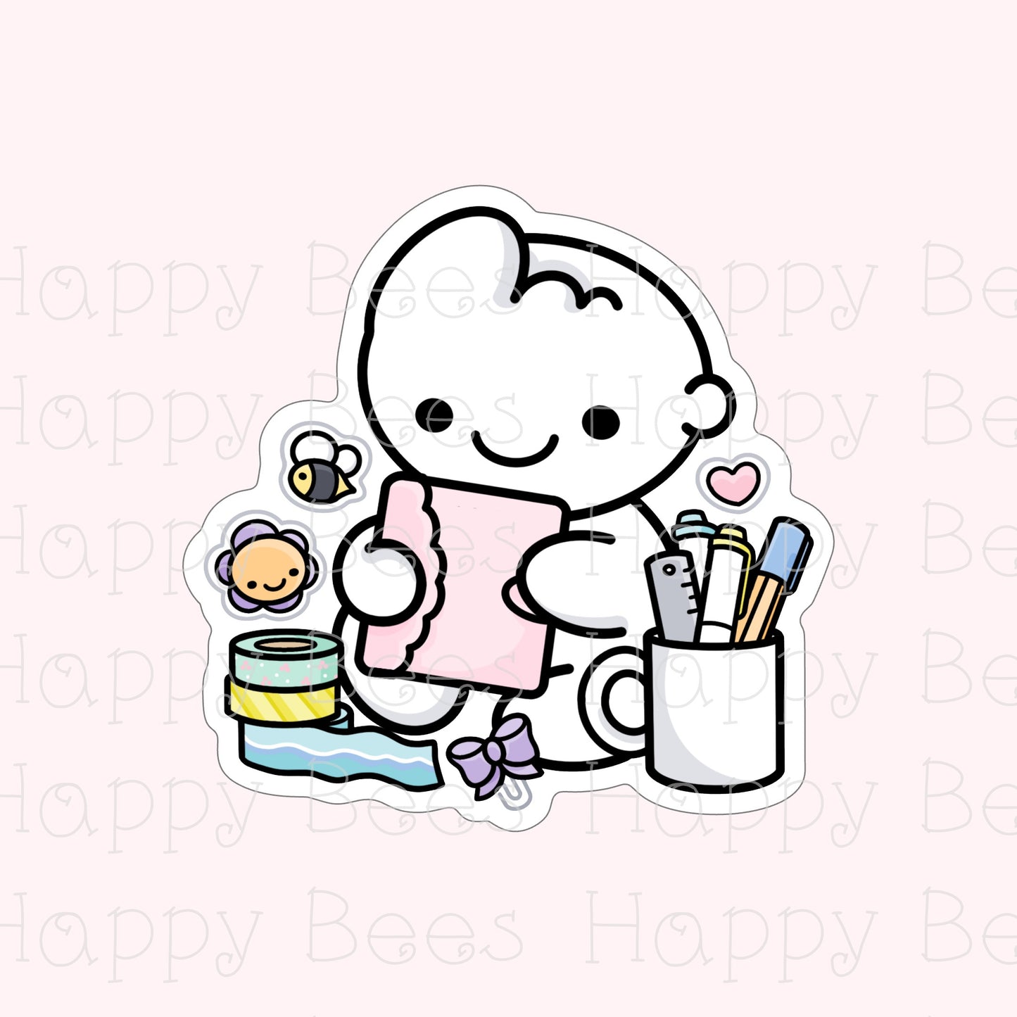 Planner Girl Die Cut Doodles - Cute Bullet Journal Planner Stickers DC10075