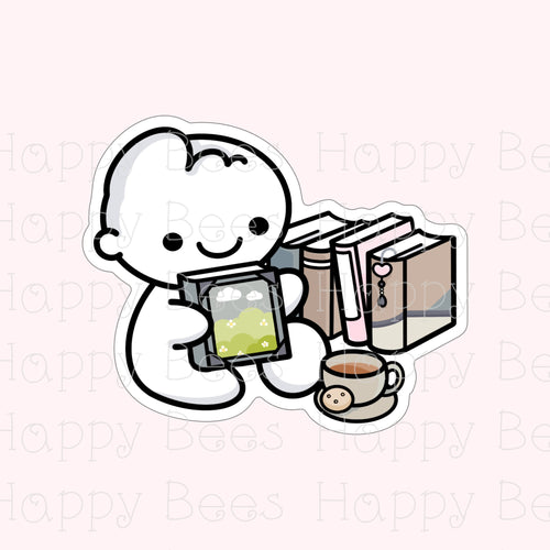 Bookworm Die Cut Doodles - Cute Books Reading Bullet Journal Planner Stickers DC10077