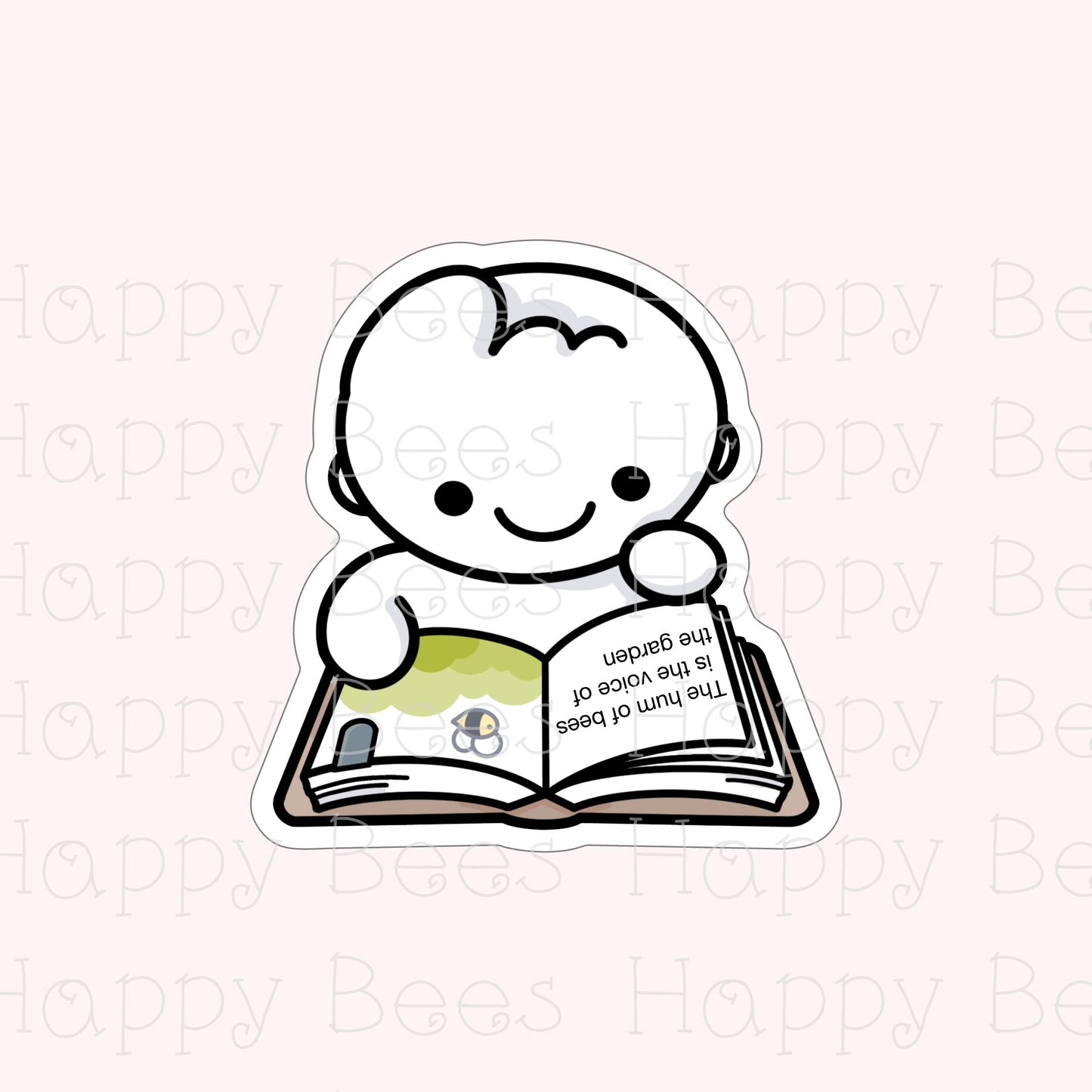 Bookworm Die Cut Doodles - Cute Books Reading Bullet Journal Planner Stickers DC10076