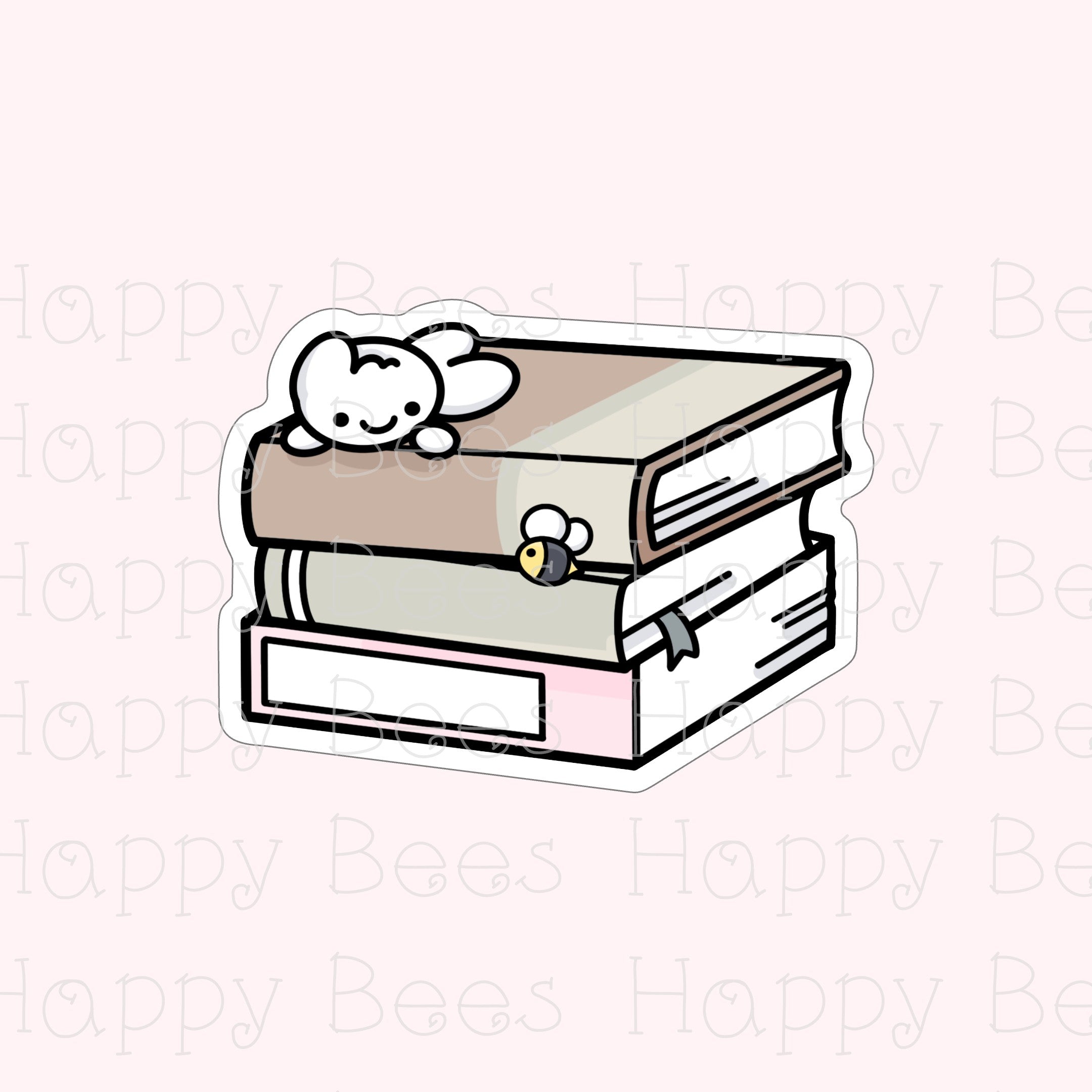 Bookworm Die Cut Doodles - Cute Books Reading Bullet Journal Planner Stickers DC10076