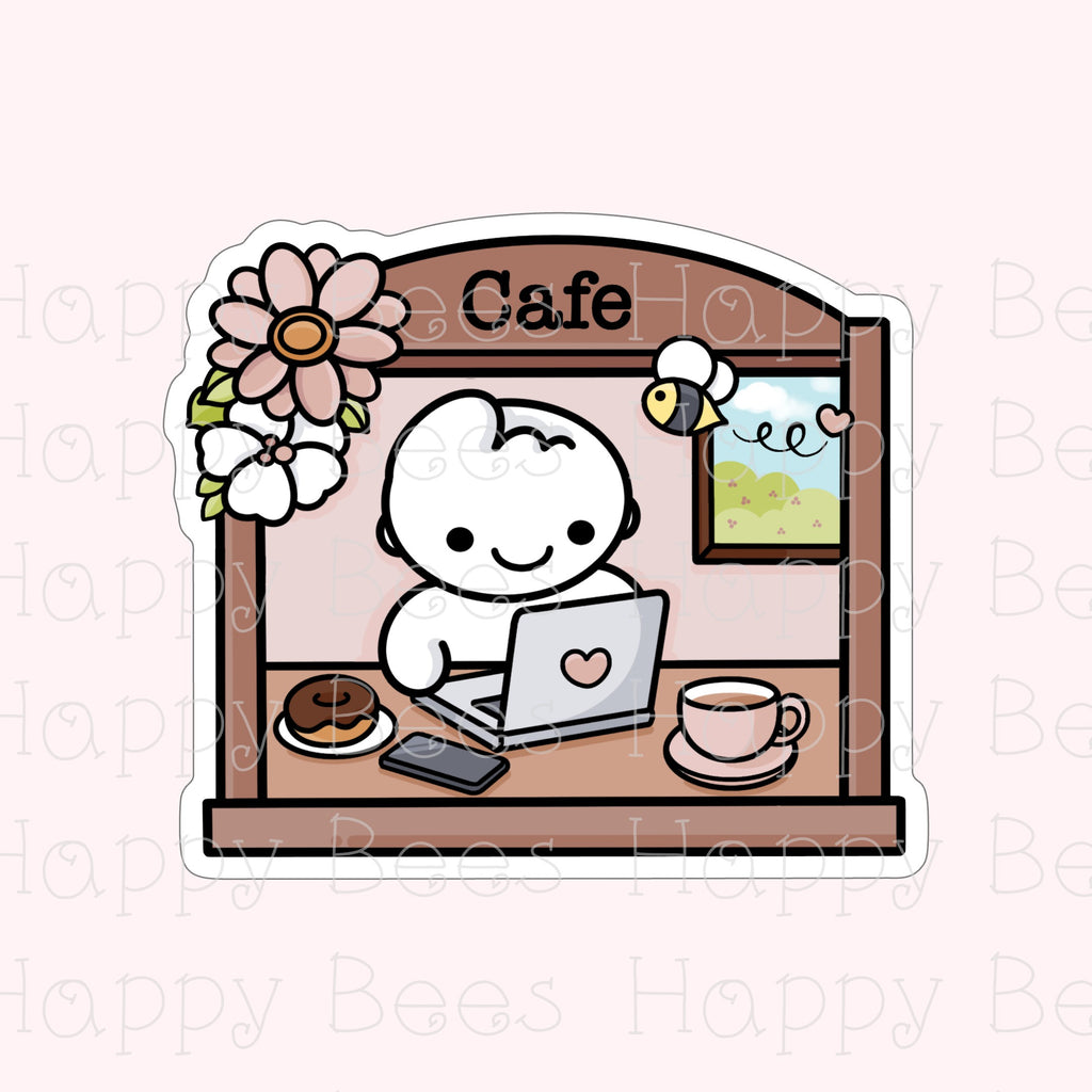 Coffee Die Cut Doodles - Cute Cafe Journal Planner Stickers DC10078