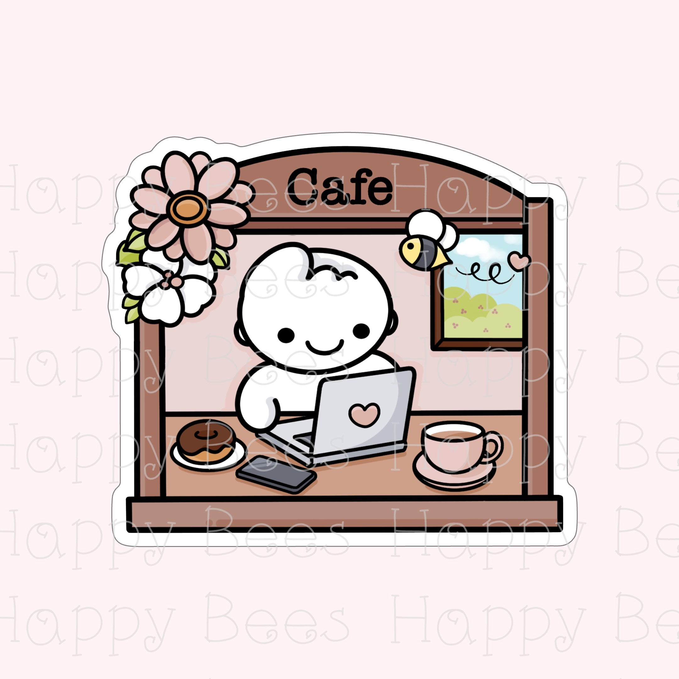 Coffee Die Cut Doodles - Cute Cafe Journal Planner Stickers DC10078