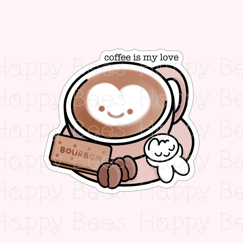 Coffee Die Cut Doodles - Cute Cafe Journal Planner Stickers DC10078