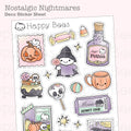 Nostalgic Nightmares Deco Sheet - Cute Doodles Journal Planner Stickers DOct26