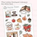 The Little Orchard Library Deco Sheet - Cute Doodles Journal Planner Stickers DSep26