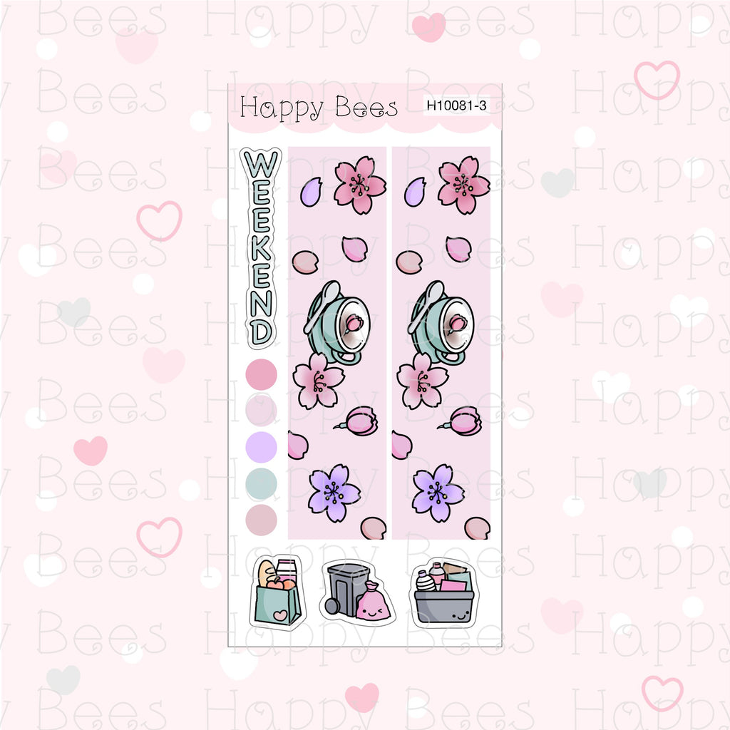 Cherry Blossom - Hobonichi Weeks Weekly Planner Sticker Kit H10081