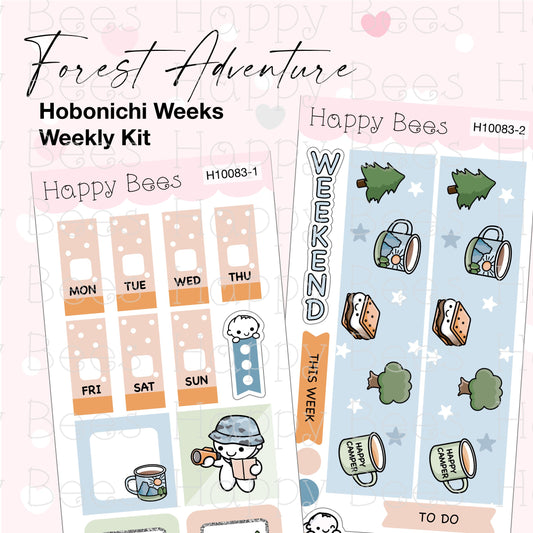 Forest Adventure - Hobonichi Weeks Weekly Planner Sticker Kit H10083