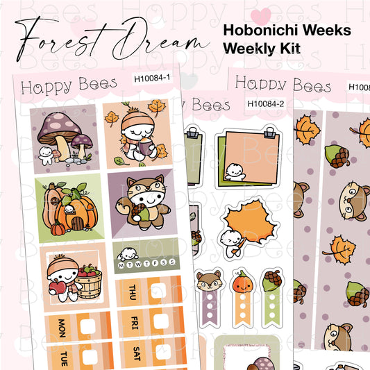 Forest Dream - Hobonichi Weeks Weekly Planner Sticker Kit H10084