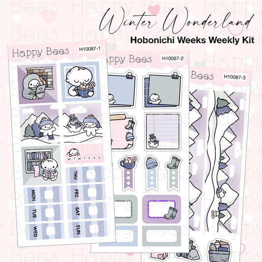 Winter Wonderland - Hobonichi Weeks Weekly Planner Sticker Kit H10087