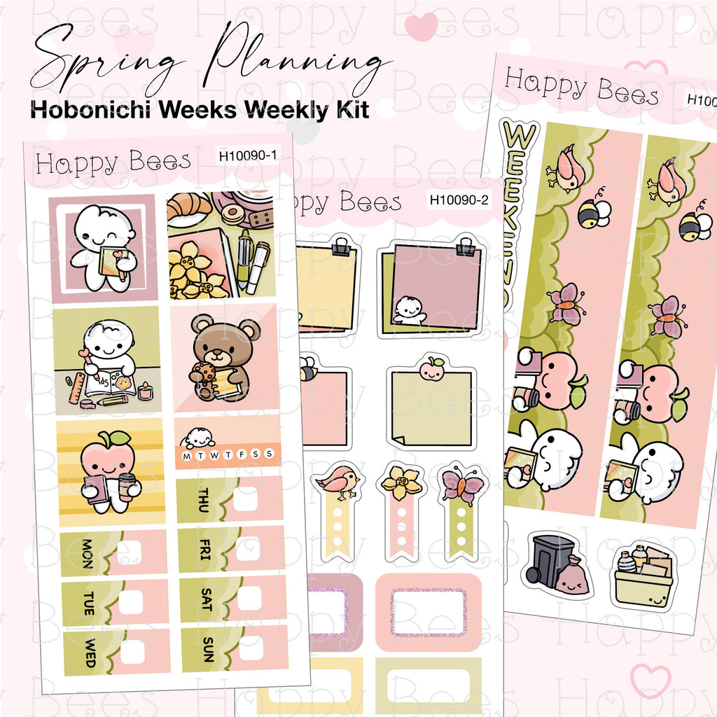 Spring Planning - Hobonichi Weeks Weekly Planner Sticker Kit H10090