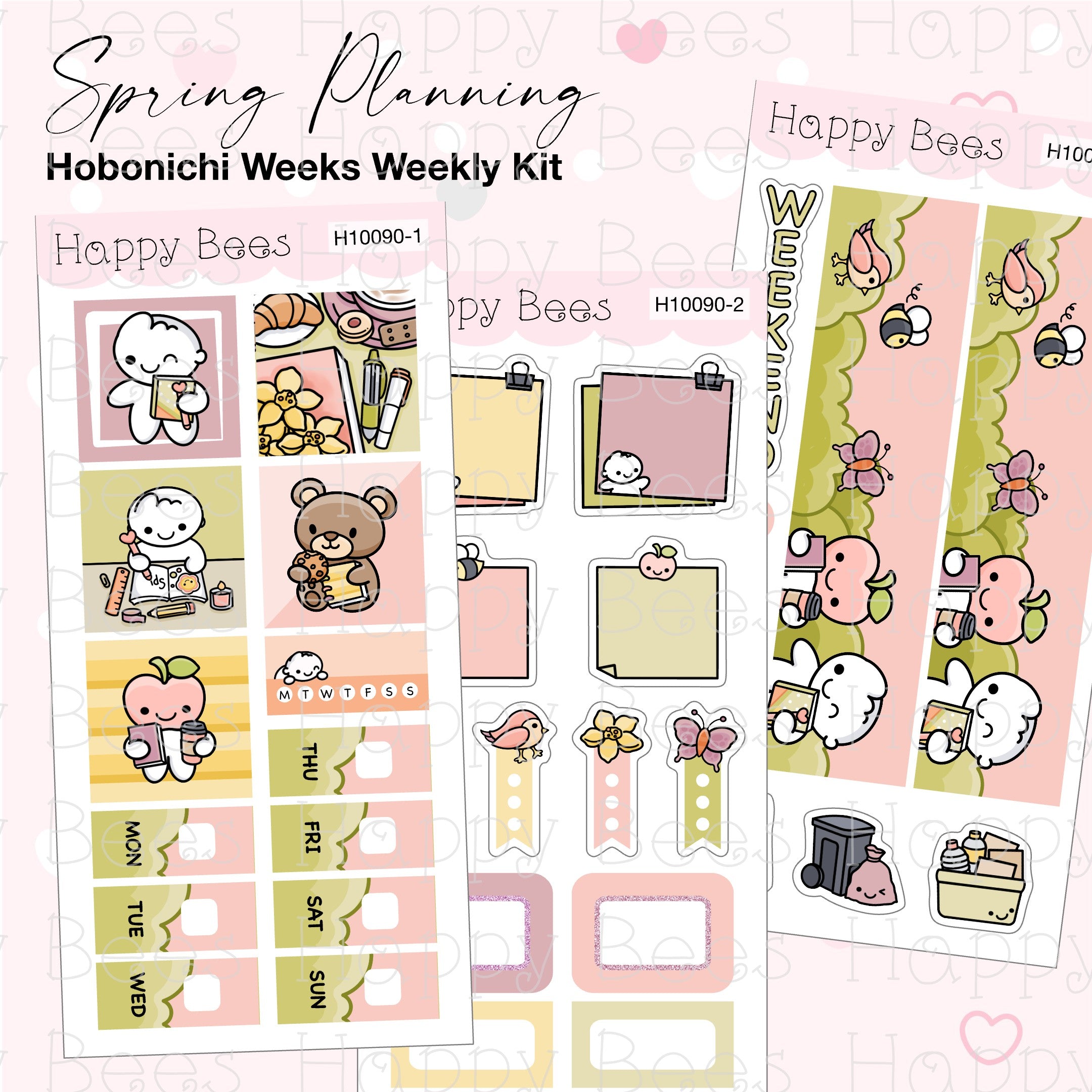 Spring Planning - Hobonichi Weeks Weekly Planner Sticker Kit H10090